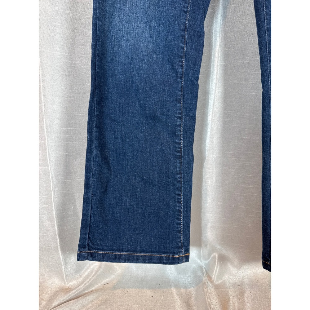 LLBean Classic Fit Dark‎ Wash Blue Denim Jeans Women's Size 12 Regular - Picture 2 of 6